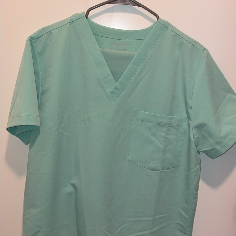 Green V-Neck Men's Shirt